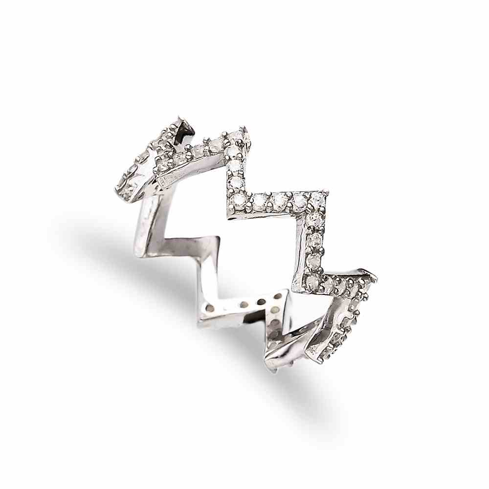 Zigzag Modern Ring Wholesale Handmade 925 Sterling Silver